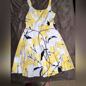 White & Yellow Dress